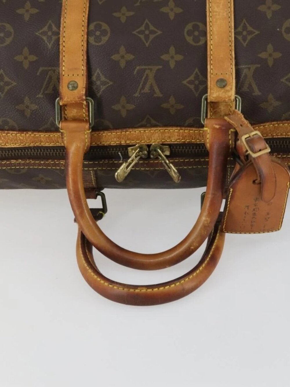 LOUIS VUITTON Monogram Sac Sports Boston Bag M41444 LV Auth 158448 - Picture 8 of 16